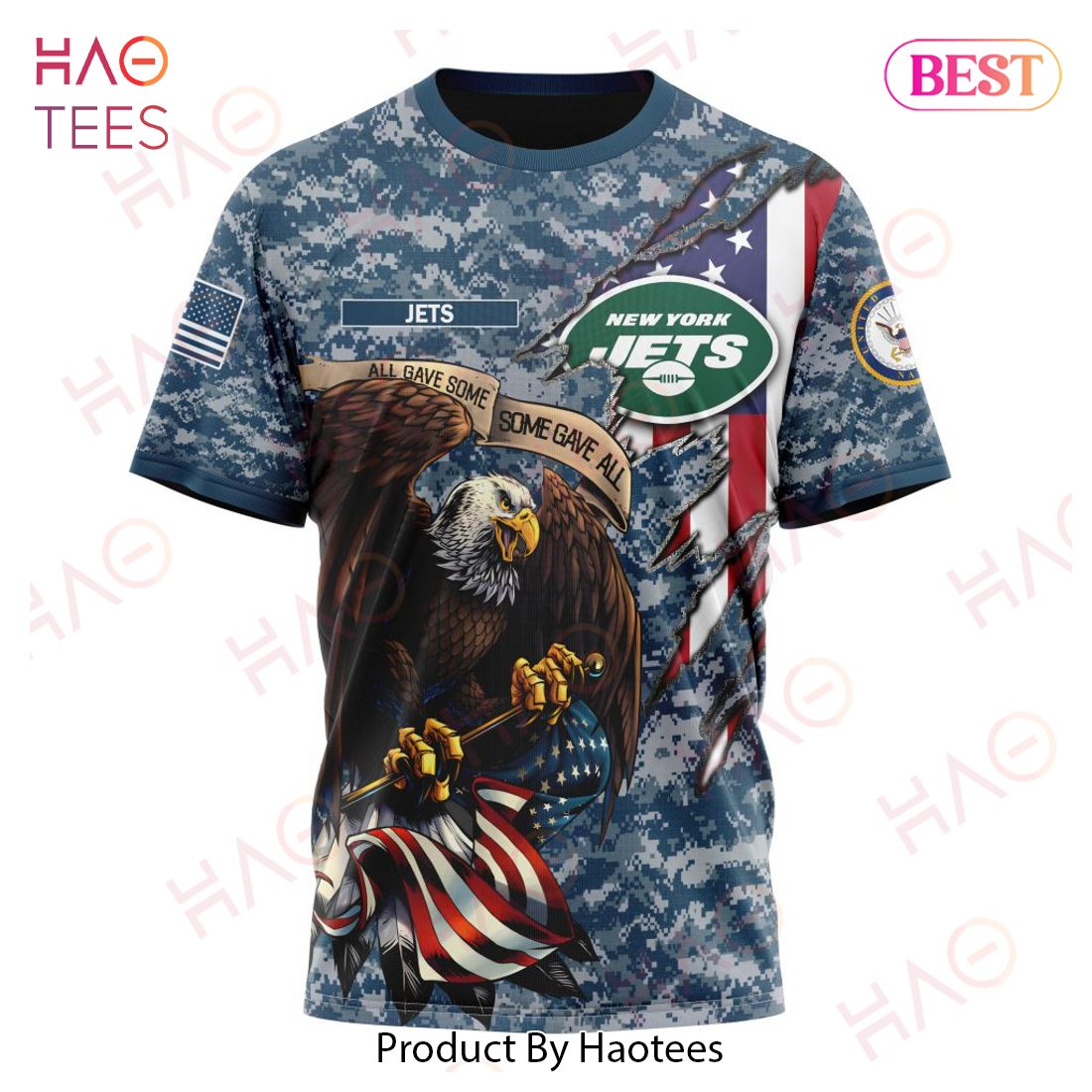 NFL New York Jets Honor US Navy Veterans 3D Hoodie