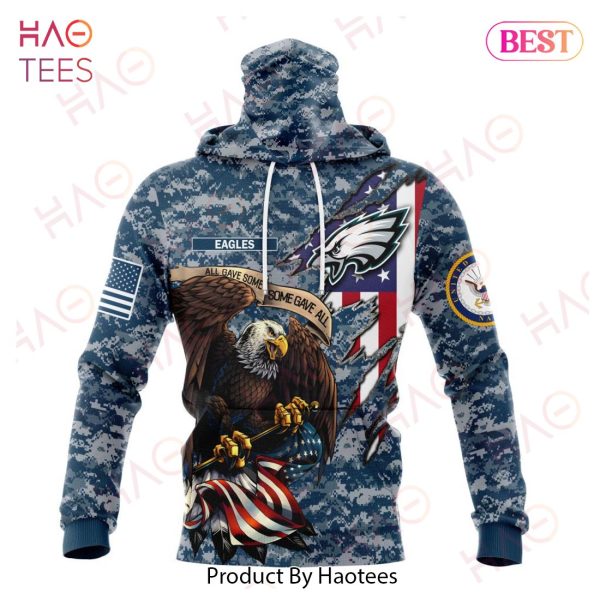 NFL Philadelphia Eagles Honor US Navy Veterans 3D Hoodie