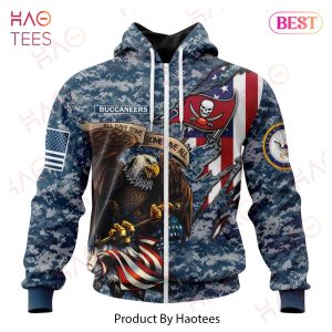 NFL Tampa Bay Buccaneers Honor US Navy Veterans 3D Hoodie