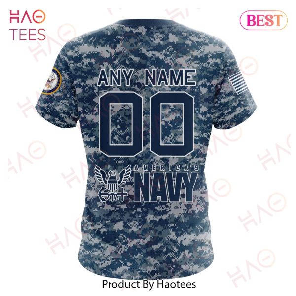 NFL Washington Commanders Honor US Navy Veterans 3D Hoodie