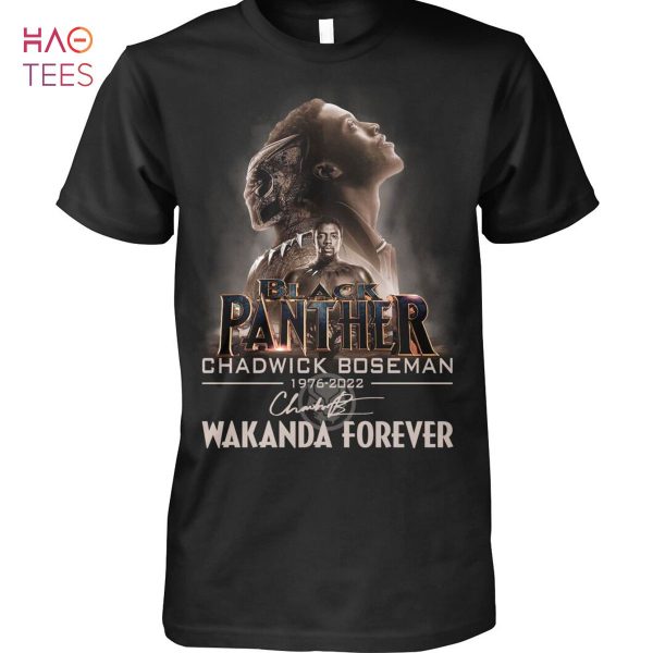 Black Panther Chadwick Boseman 1976-2022 Wakanda Forever Shirt