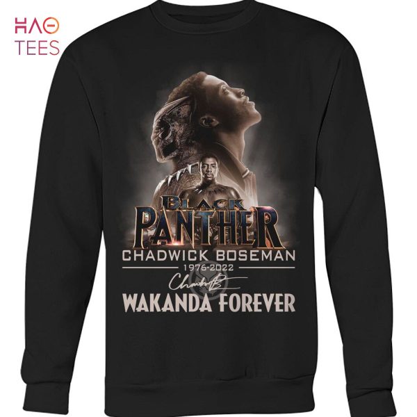 Black Panther Chadwick Boseman 1976-2022 Wakanda Forever Shirt