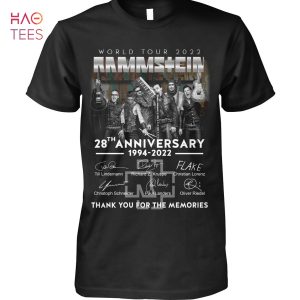 Rammstein 28 Anniversary 1994-2022 Shirt Limited Edition