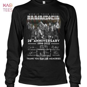 Rammstein 28 Anniversary 1994-2022 Shirt Limited Edition
