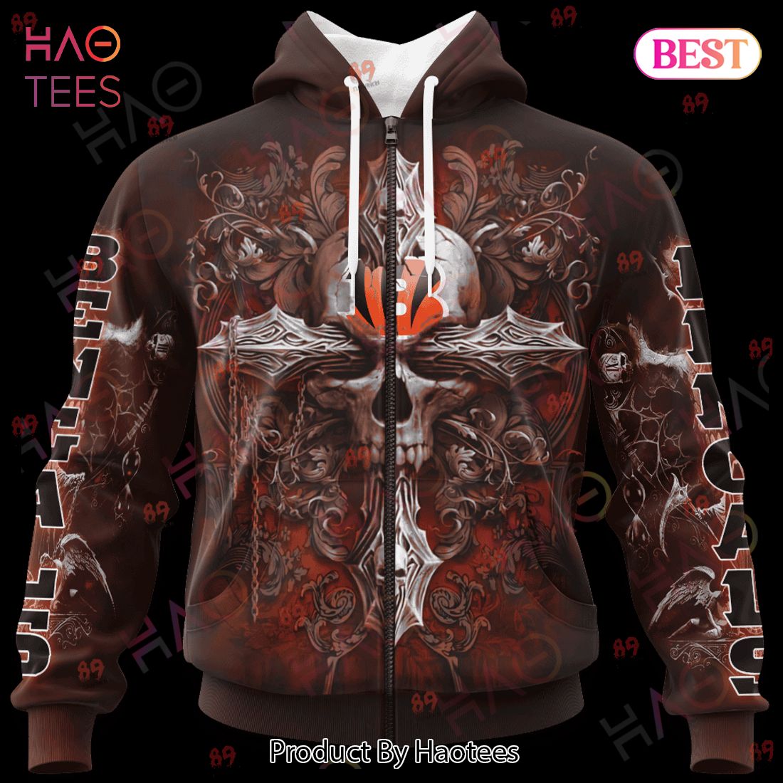 Bengals Skull God Limited Edition 3D Hoodie Bengals Skull God Limited Edition 3D Hoodie
