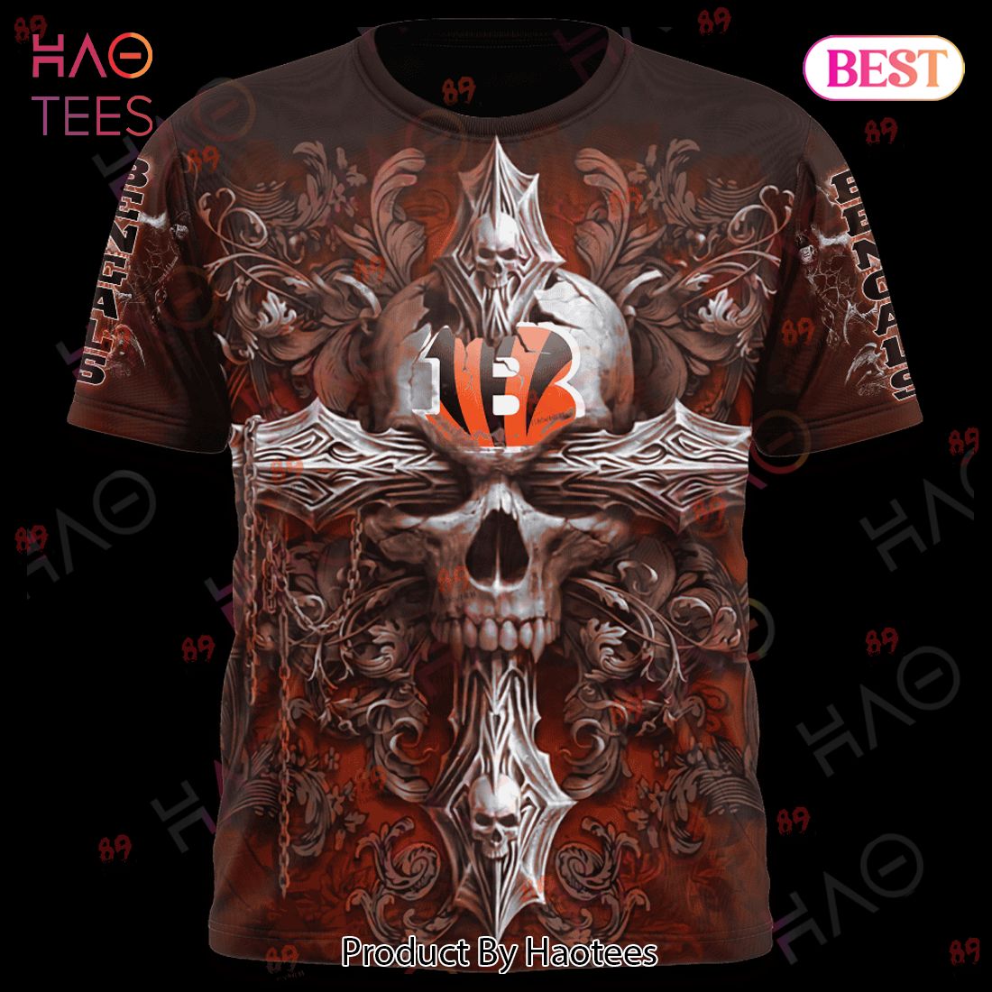 Bengals Skull God Limited Edition 3D Hoodie Bengals Skull God Limited Edition 3D Hoodie