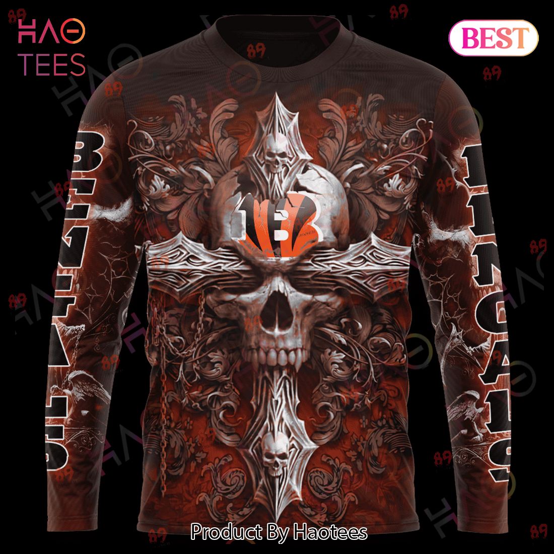 Bengals Skull God Limited Edition 3D Hoodie Bengals Skull God Limited Edition 3D Hoodie