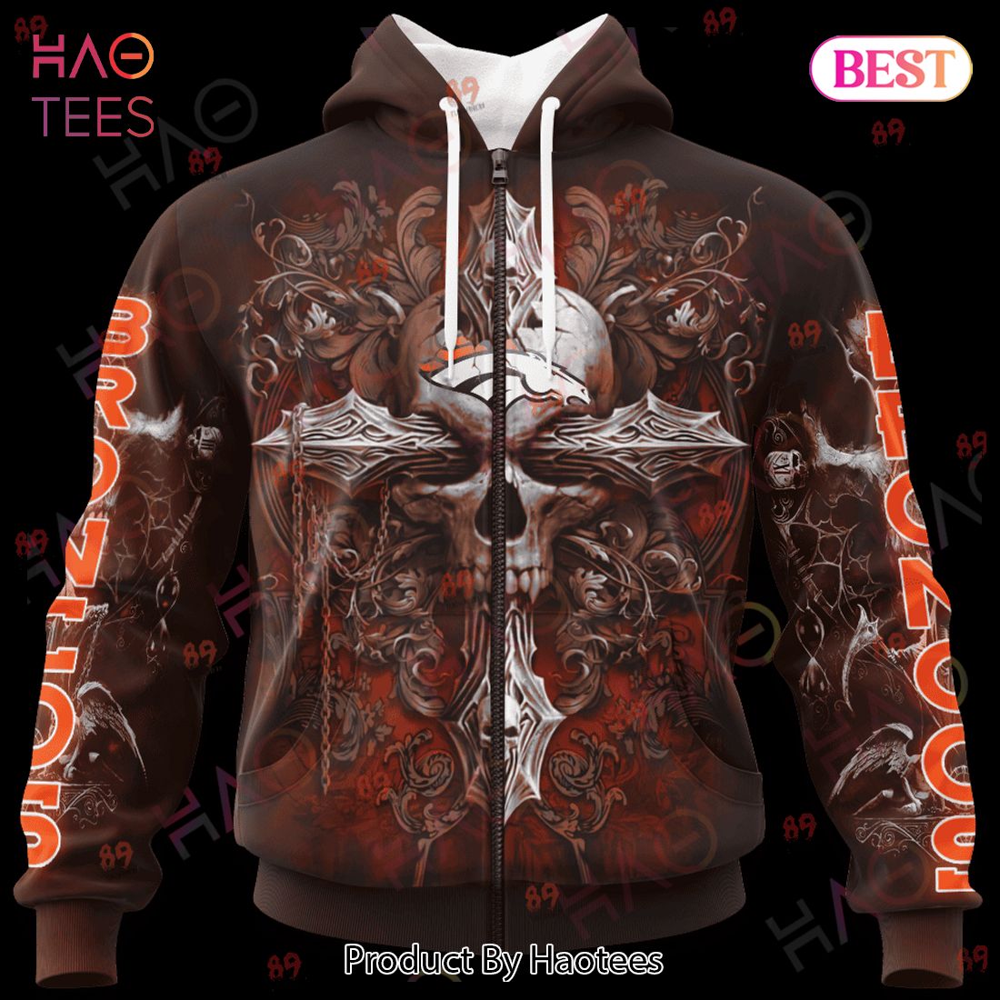 Broncos Skull God Limited Edition 3D Hoodie Broncos Skull God Limited Edition 3D Hoodie
