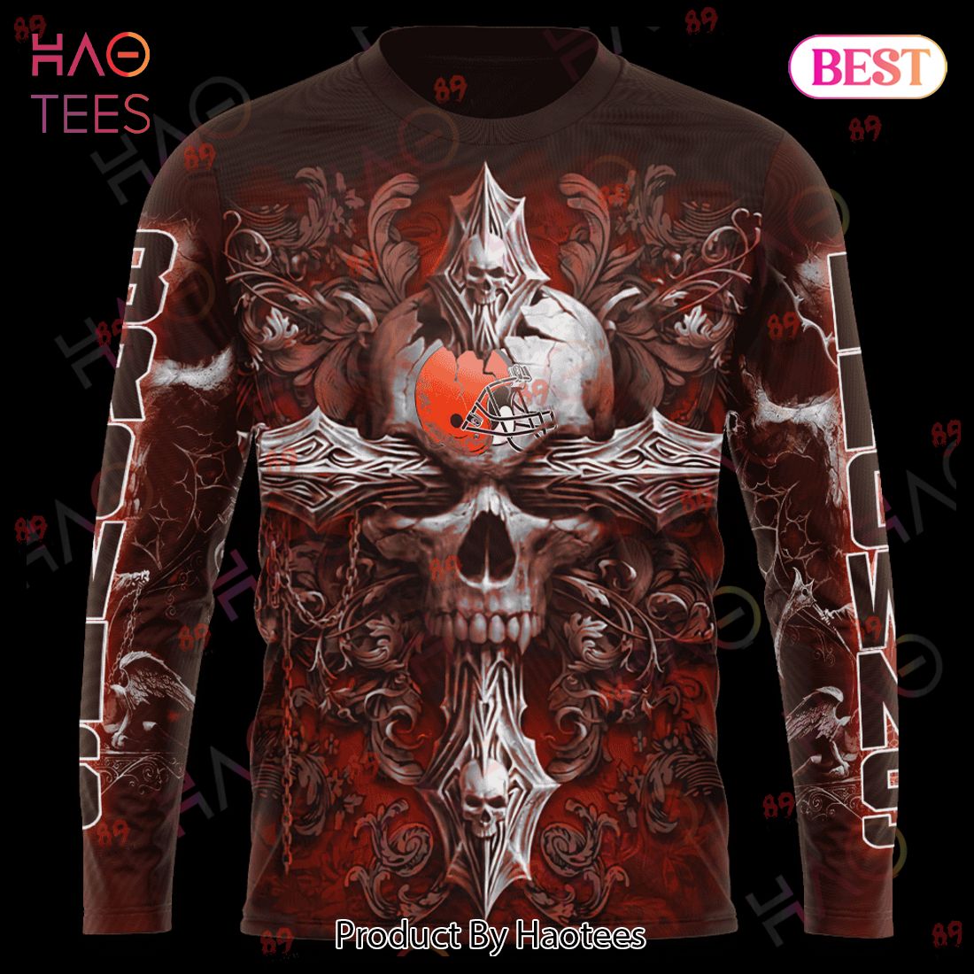 Browns Skull God Limited Edition 3D Hoodie