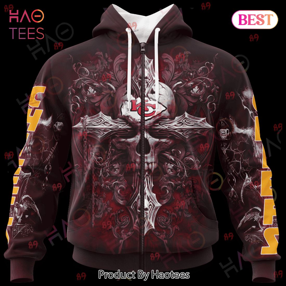 Chiefs Skull God Limited Edition 3D Hoodie Chiefs Skull God Limited Edition 3D Hoodie