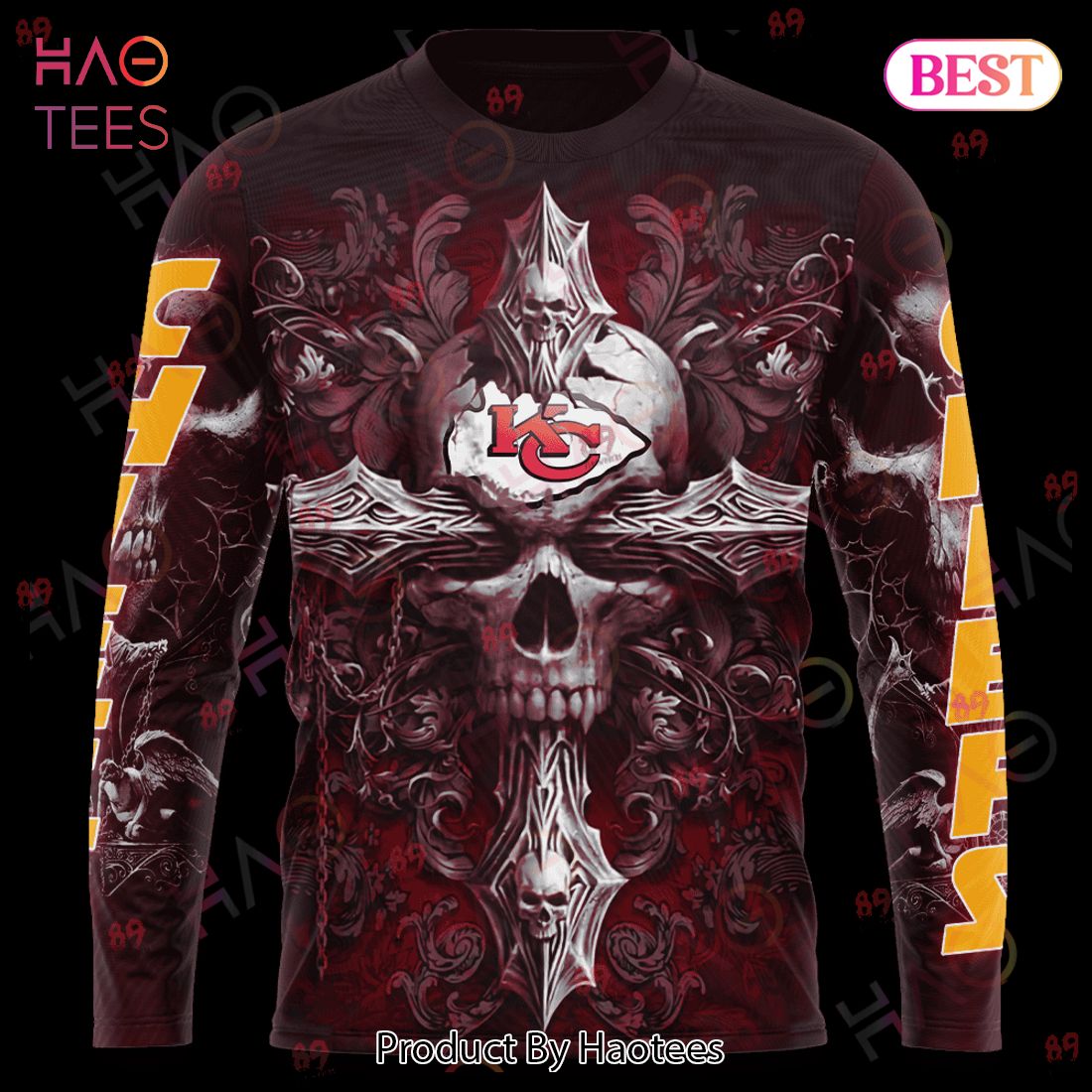 Chiefs Skull God Limited Edition 3D Hoodie Chiefs Skull God Limited Edition 3D Hoodie