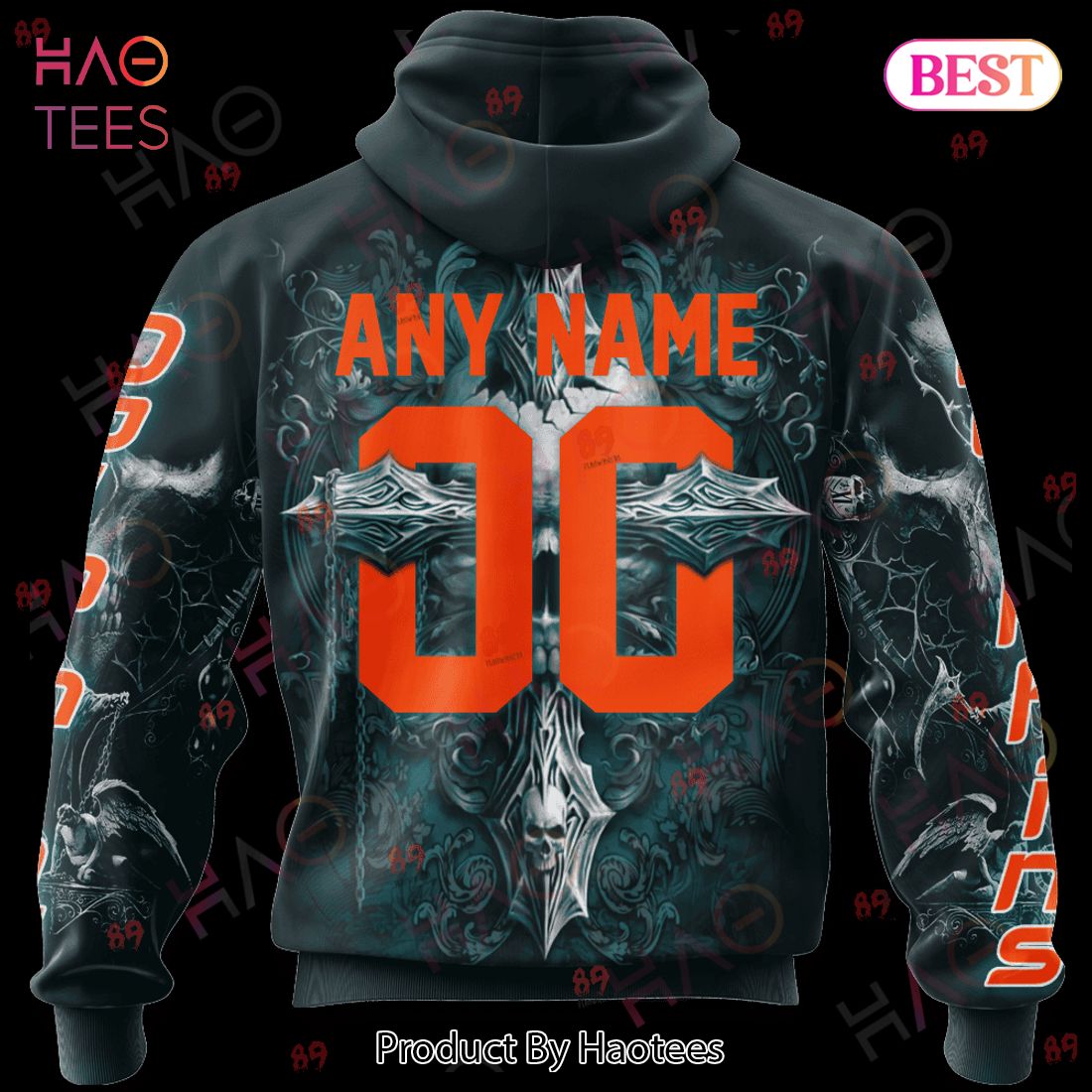 Dolphins Skull God Limited Edition 3D Hoodie Dolphins Skull God Limited Edition 3D Hoodie