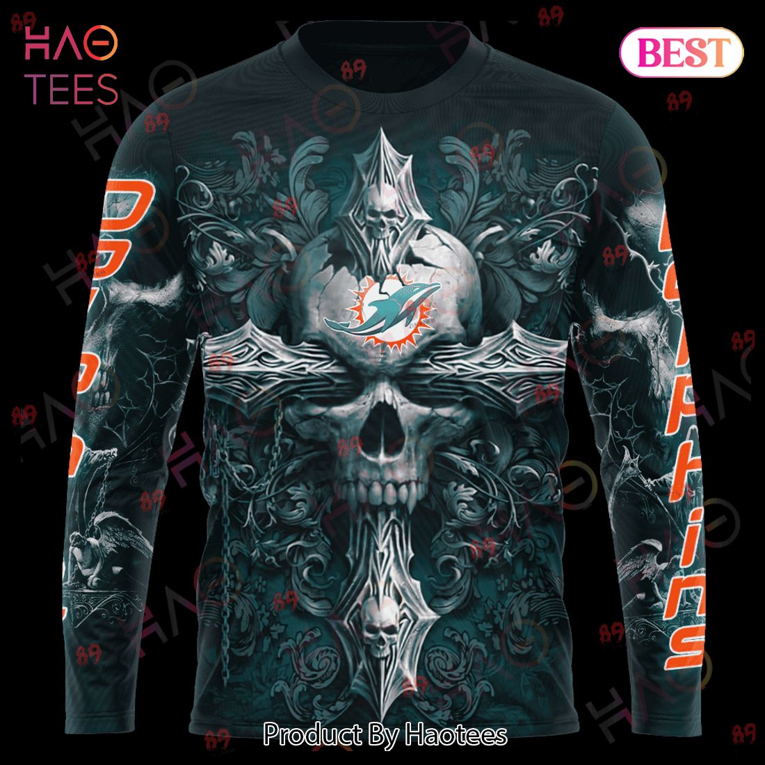 Dolphins Skull God Limited Edition 3D Hoodie Dolphins Skull God Limited Edition 3D Hoodie