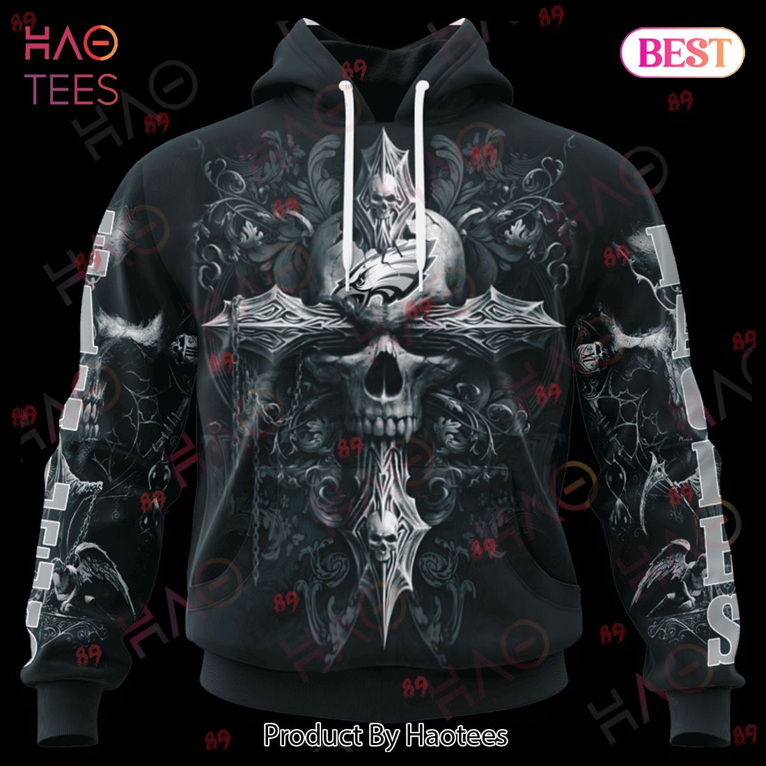 Eagles Skull God Limited Edition 3D Hoodie Eagles Skull God Limited Edition 3D Hoodie