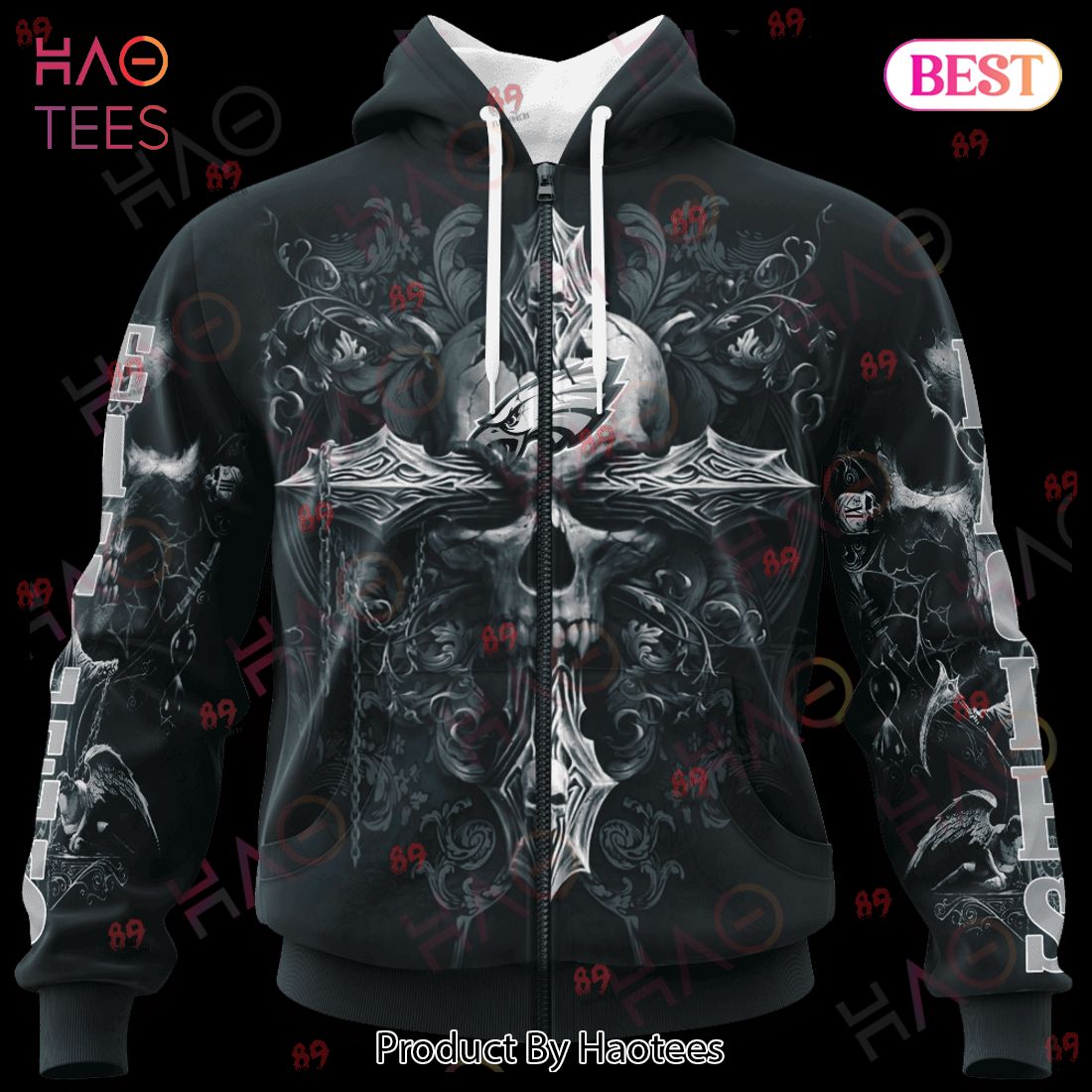 Eagles Skull God Limited Edition 3D Hoodie Eagles Skull God Limited Edition 3D Hoodie