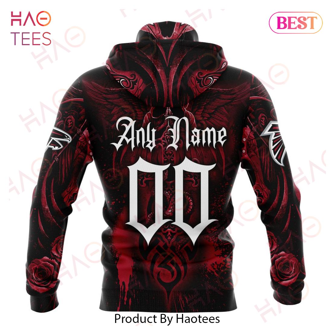 NFL Atlanta Falcons Special Design With Skull Art 3D Hoodie NFL Atlanta Falcons Special Design With Skull Art 3D Hoodie