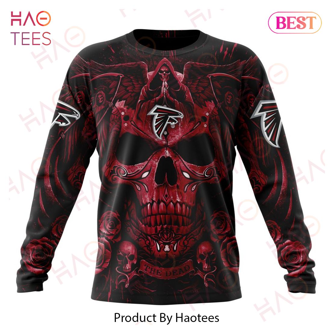 NFL Atlanta Falcons Special Design With Skull Art 3D Hoodie NFL Atlanta Falcons Special Design With Skull Art 3D Hoodie
