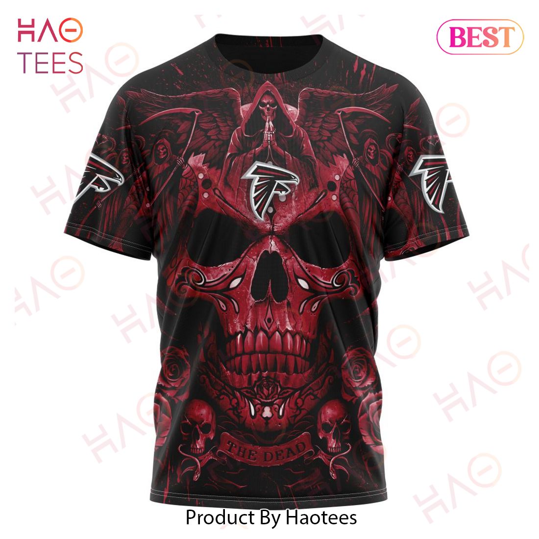 NFL Atlanta Falcons Special Design With Skull Art 3D Hoodie NFL Atlanta Falcons Special Design With Skull Art 3D Hoodie