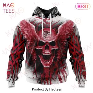 NFL Atlanta Falcons Special Kits With Skull Art 3D Hoodie
