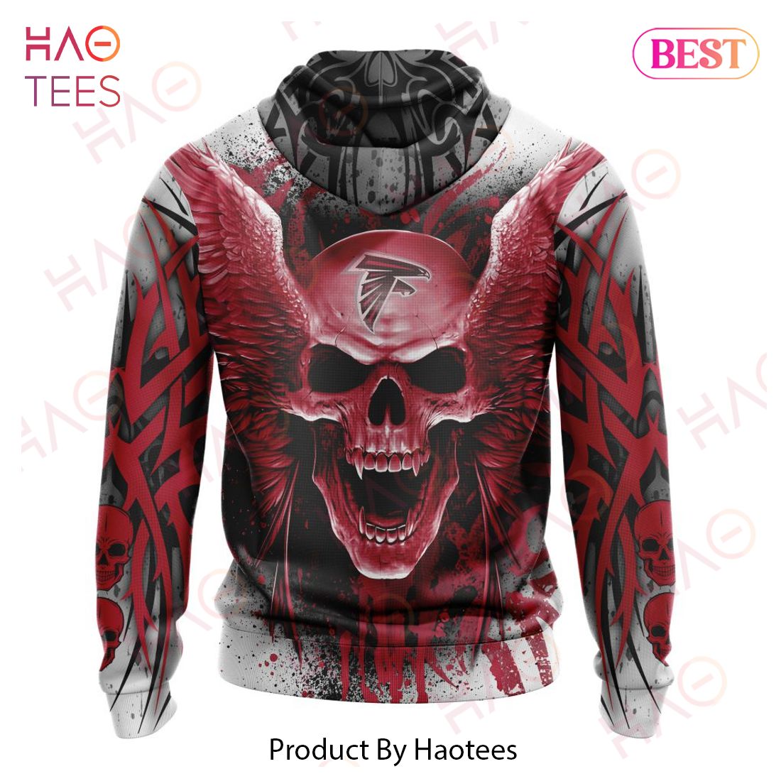 NFL Atlanta Falcons Special Kits With Skull Art 3D Hoodie NFL Atlanta Falcons Special Kits With Skull Art 3D Hoodie