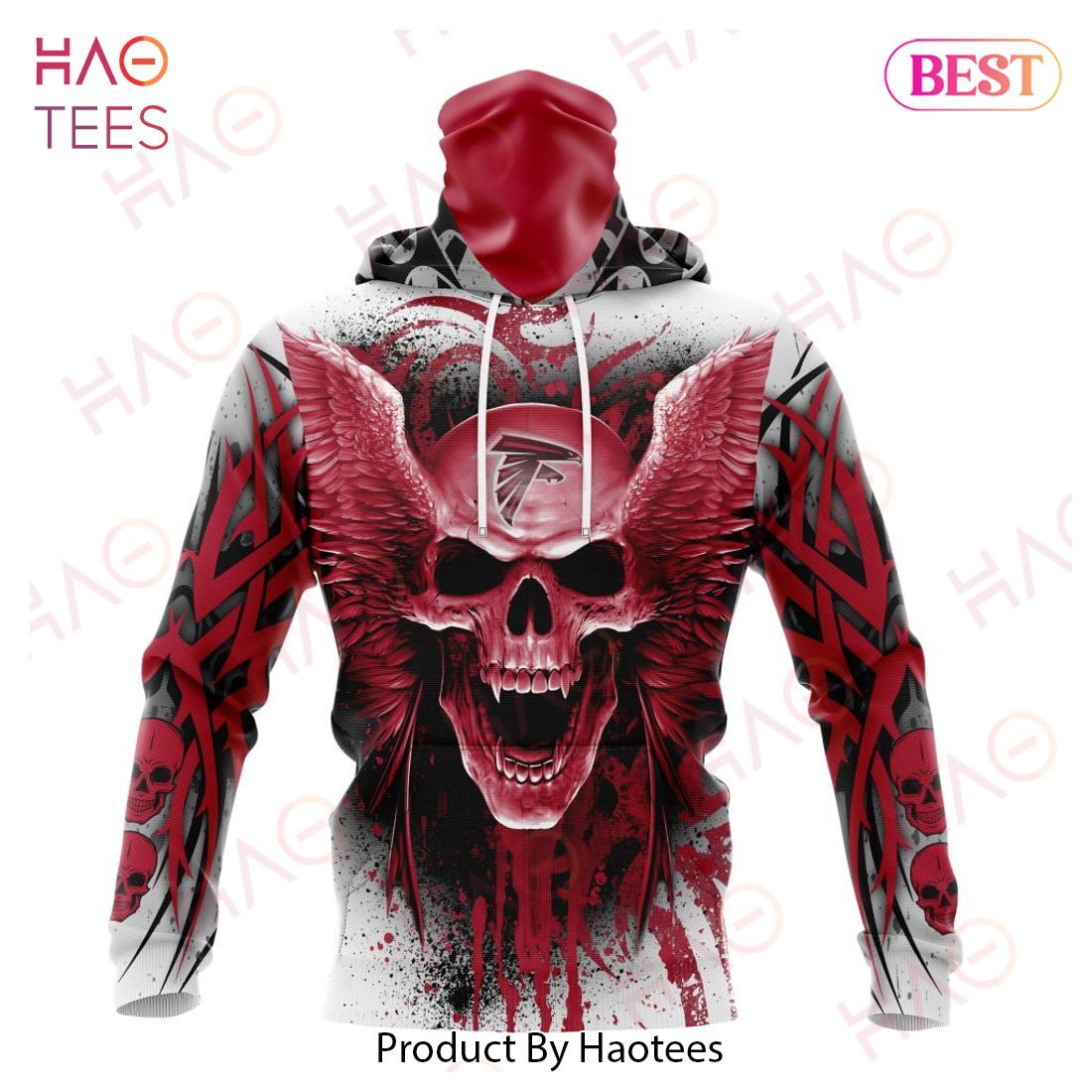 NFL Atlanta Falcons Special Kits With Skull Art 3D Hoodie NFL Atlanta Falcons Special Kits With Skull Art 3D Hoodie