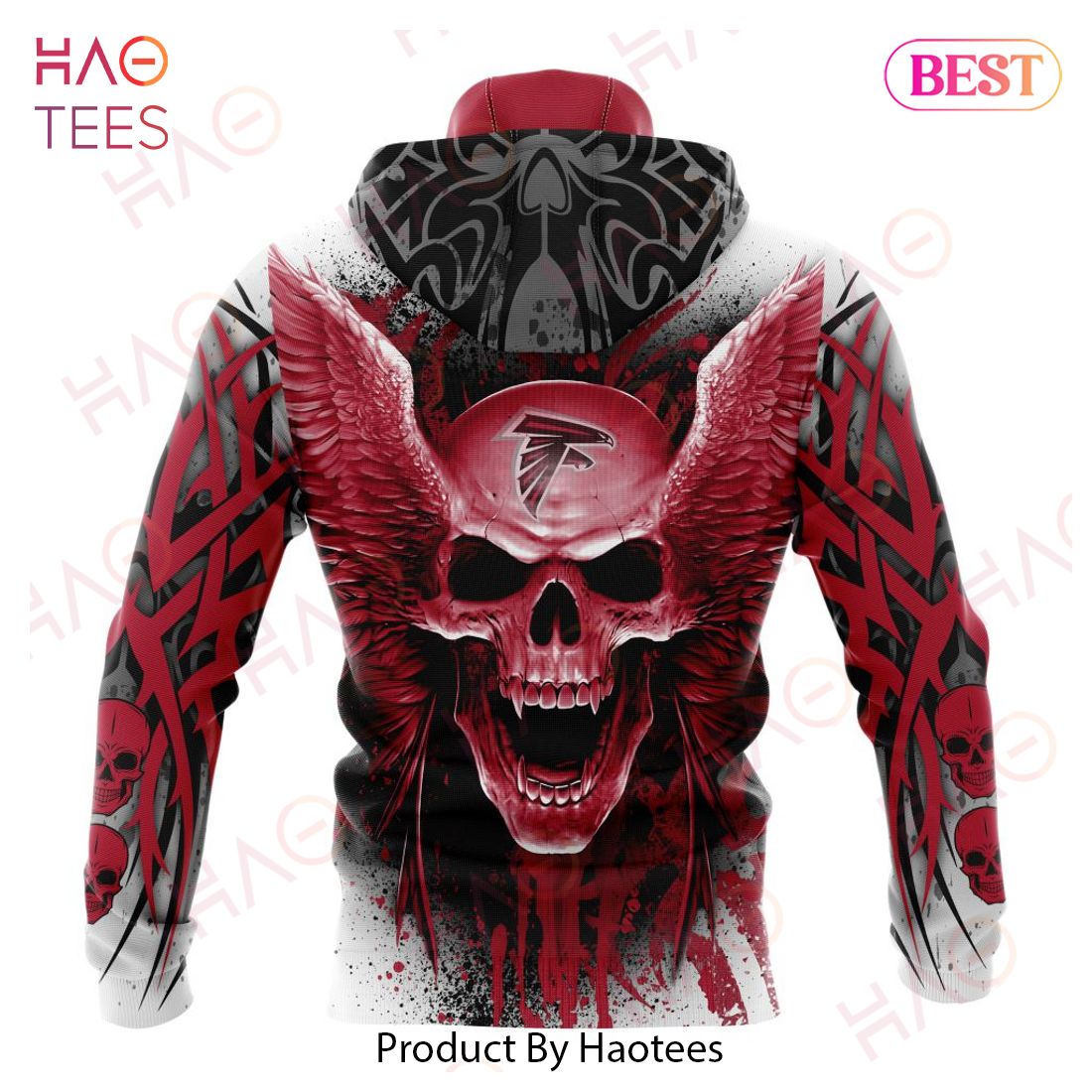 NFL Atlanta Falcons Special Kits With Skull Art 3D Hoodie NFL Atlanta Falcons Special Kits With Skull Art 3D Hoodie