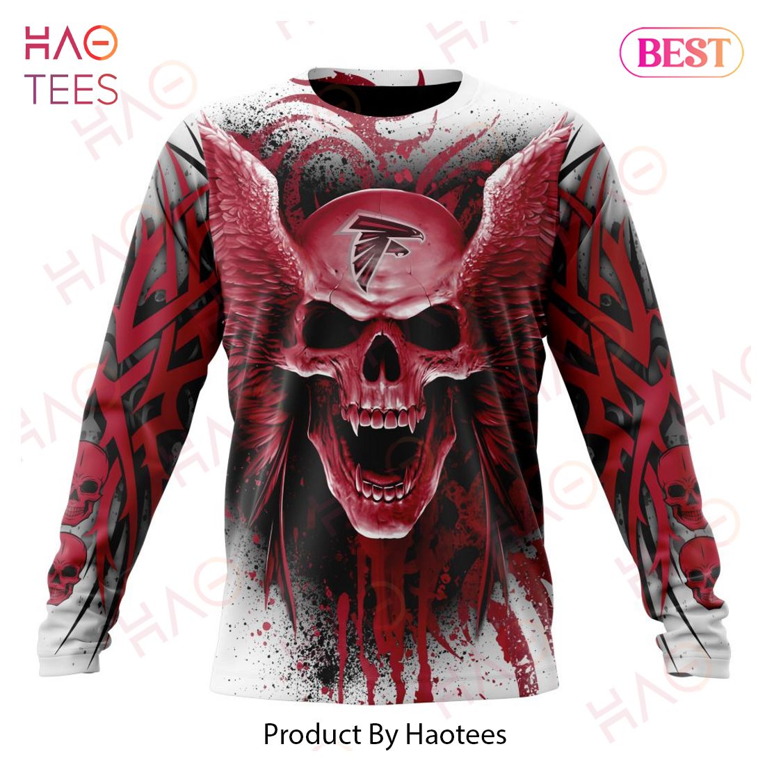 NFL Atlanta Falcons Special Kits With Skull Art 3D Hoodie NFL Atlanta Falcons Special Kits With Skull Art 3D Hoodie