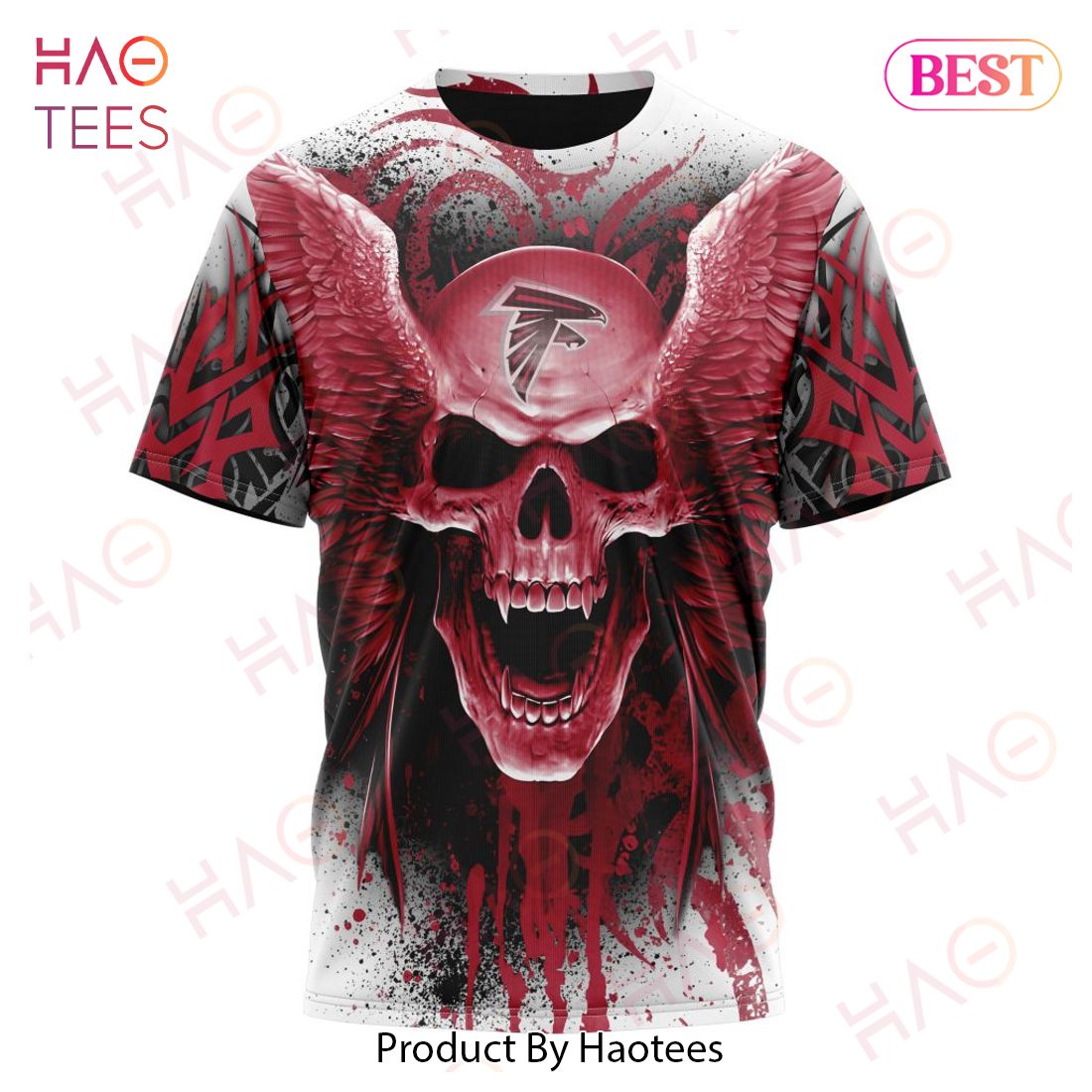 NFL Atlanta Falcons Special Kits With Skull Art 3D Hoodie NFL Atlanta Falcons Special Kits With Skull Art 3D Hoodie