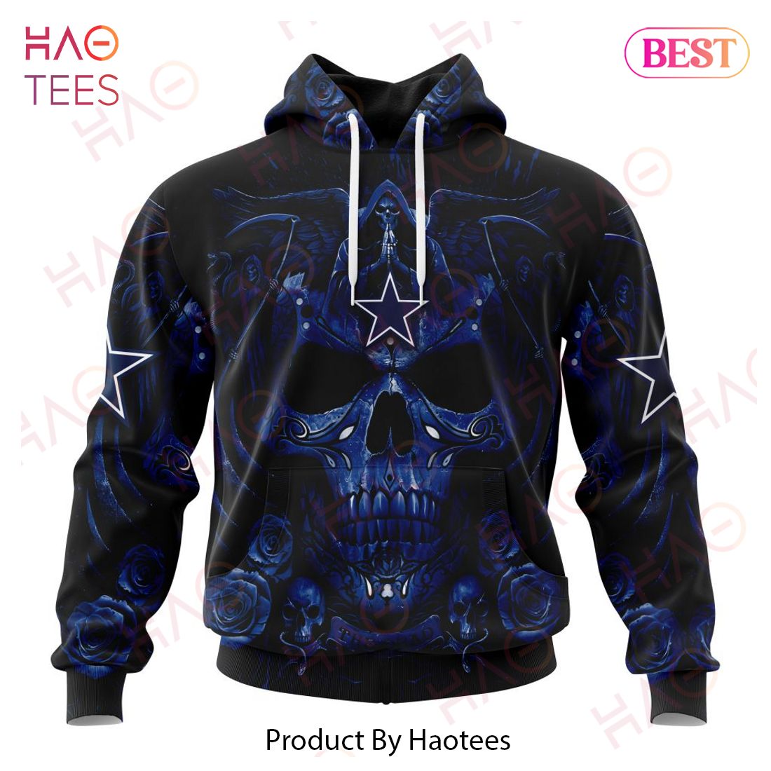 NFL Dallas Cowboys Special Design With Skull Art 3D Hoodie