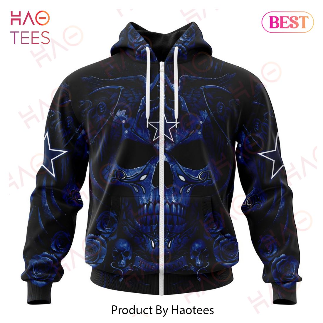 NFL Dallas Cowboys Special Design With Skull Art 3D Hoodie NFL Dallas Cowboys Special Design With Skull Art 3D Hoodie