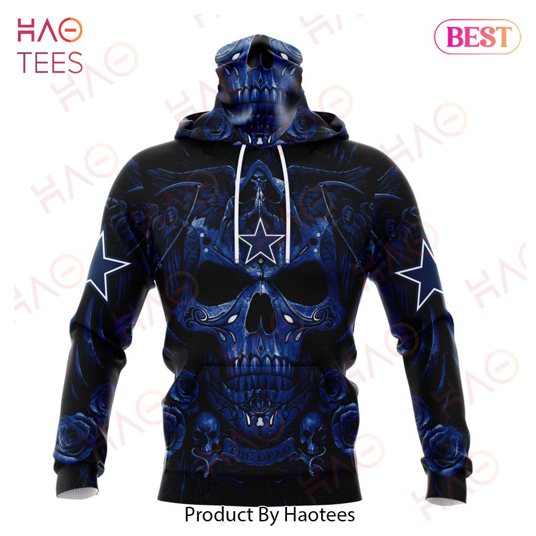 NFL Dallas Cowboys Special Design With Skull Art 3D Hoodie NFL Dallas Cowboys Special Design With Skull Art 3D Hoodie