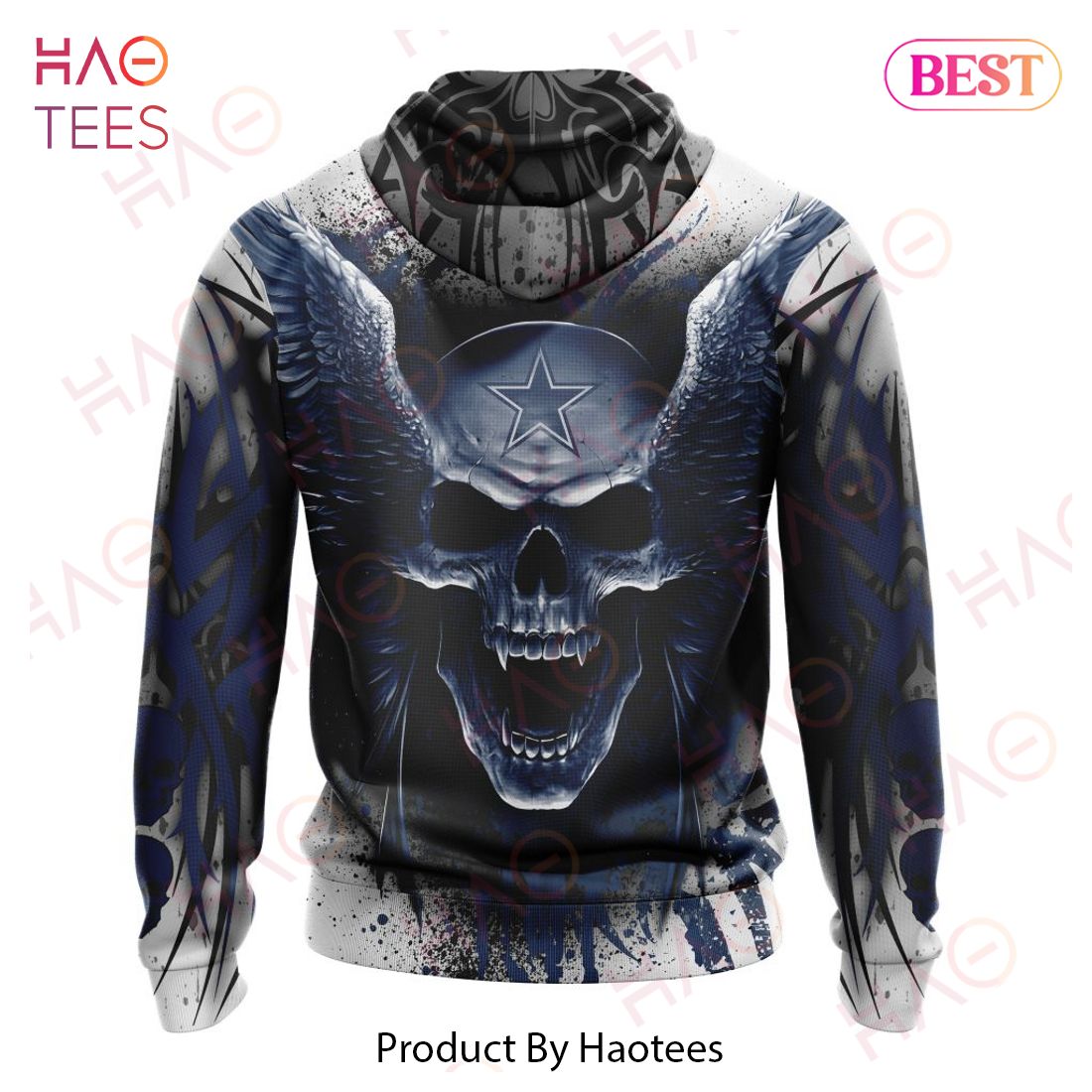 NFL Dallas Cowboys Special Kits With Skull Art 3D Hoodie NFL Dallas Cowboys Special Kits With Skull Art 3D Hoodie