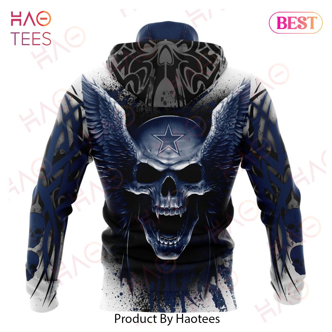NFL Dallas Cowboys Special Kits With Skull Art 3D Hoodie NFL Dallas Cowboys Special Kits With Skull Art 3D Hoodie