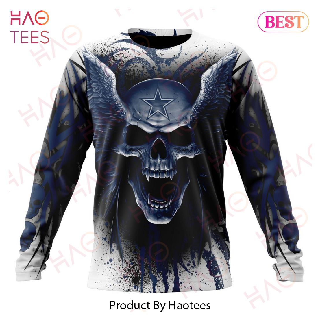 NFL Dallas Cowboys Special Kits With Skull Art 3D Hoodie NFL Dallas Cowboys Special Kits With Skull Art 3D Hoodie
