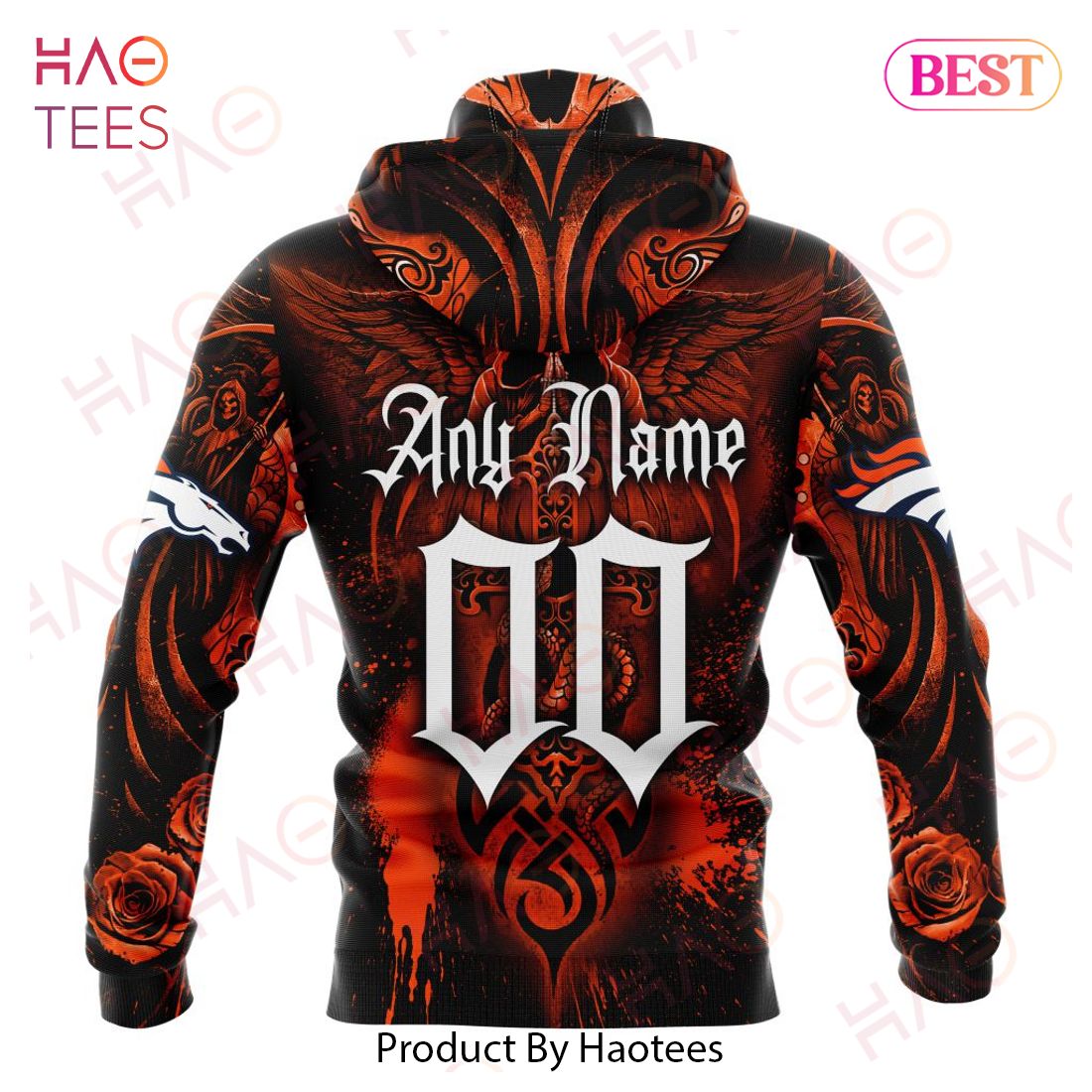 NFL Denver Broncos Special Design With Skull Art 3D Hoodie NFL Denver Broncos Special Design With Skull Art 3D Hoodie