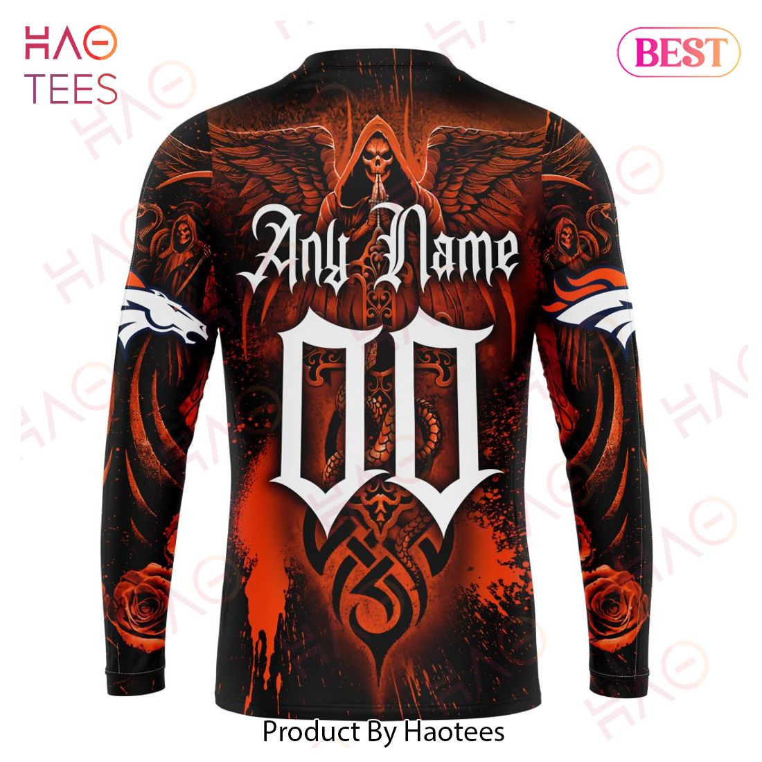 NFL Denver Broncos Special Design With Skull Art 3D Hoodie NFL Denver Broncos Special Design With Skull Art 3D Hoodie
