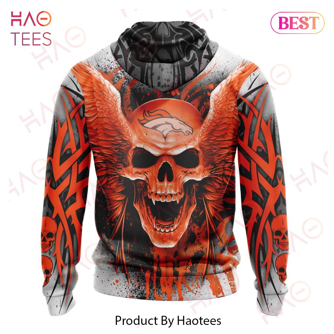 NFL Denver Broncos Special Kits With Skull Art 3D Hoodie NFL Denver Broncos Special Kits With Skull Art 3D Hoodie