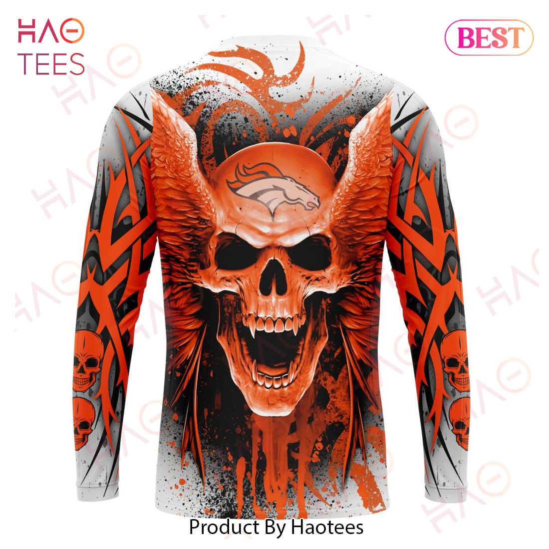 NFL Denver Broncos Special Kits With Skull Art 3D Hoodie NFL Denver Broncos Special Kits With Skull Art 3D Hoodie
