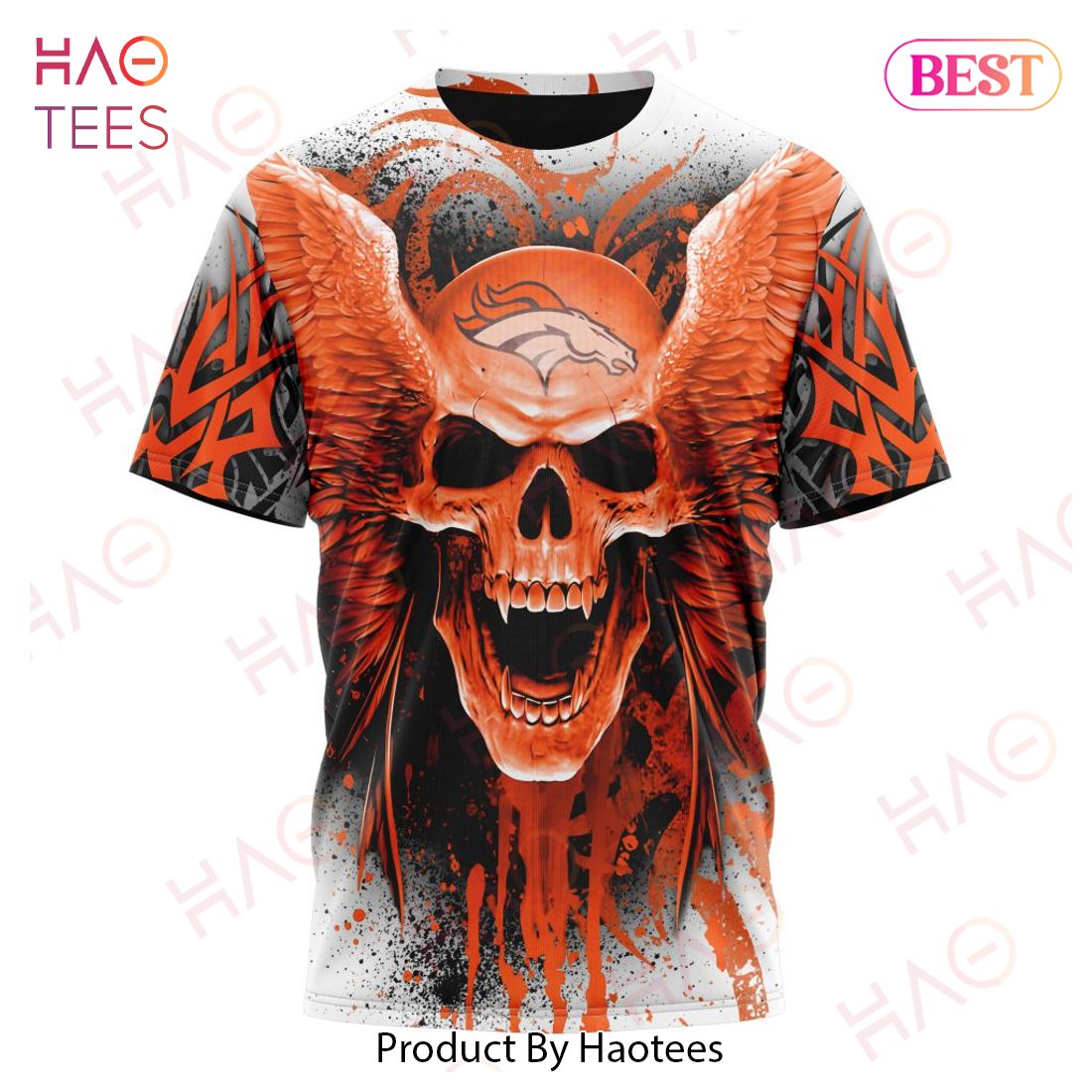 NFL Denver Broncos Special Kits With Skull Art 3D Hoodie NFL Denver Broncos Special Kits With Skull Art 3D Hoodie