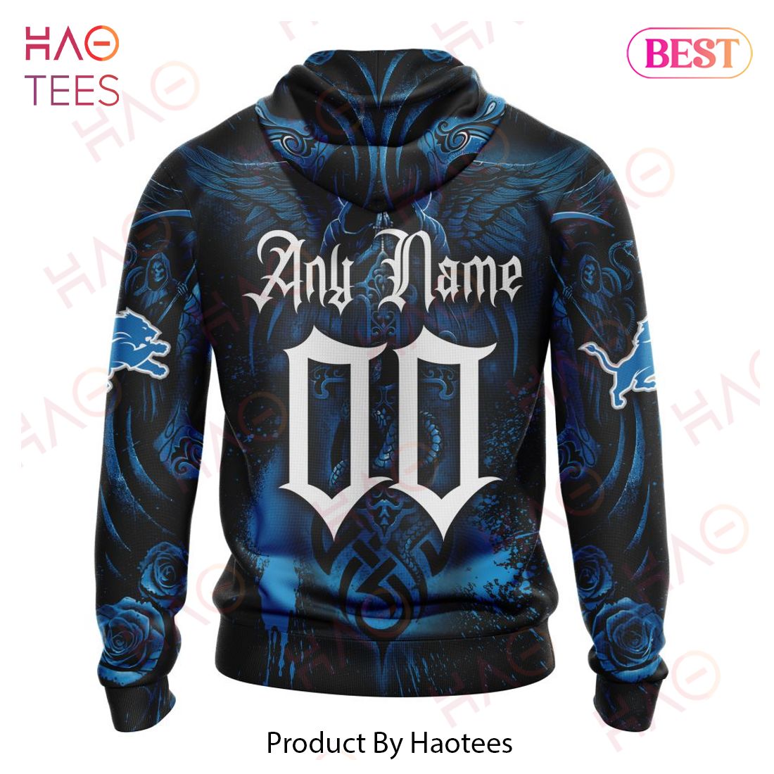 NFL Detroit Lions Special Design With Skull Art 3D Hoodie NFL Detroit Lions Special Design With Skull Art 3D Hoodie