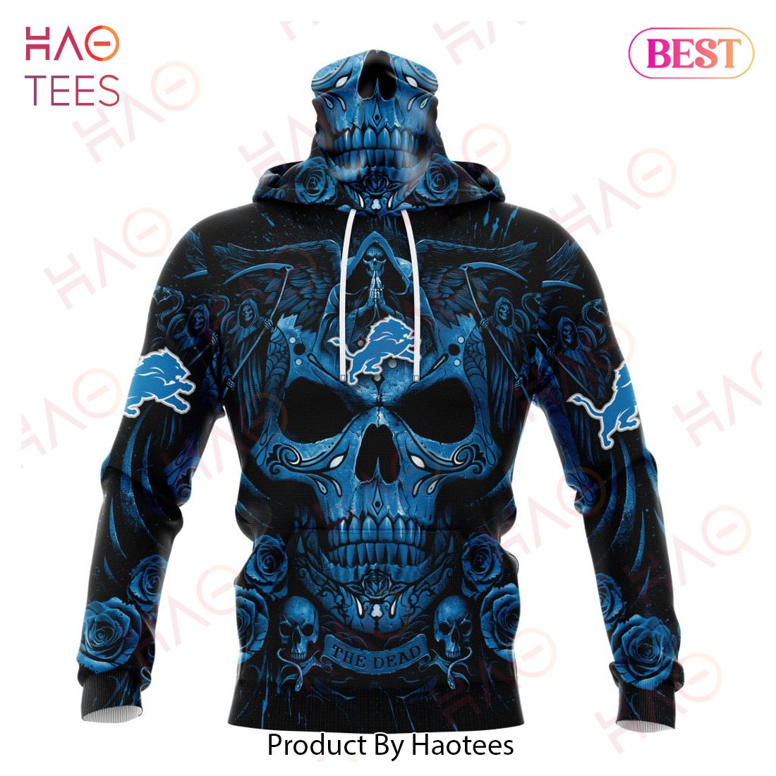 NFL Detroit Lions Special Design With Skull Art 3D Hoodie NFL Detroit Lions Special Design With Skull Art 3D Hoodie