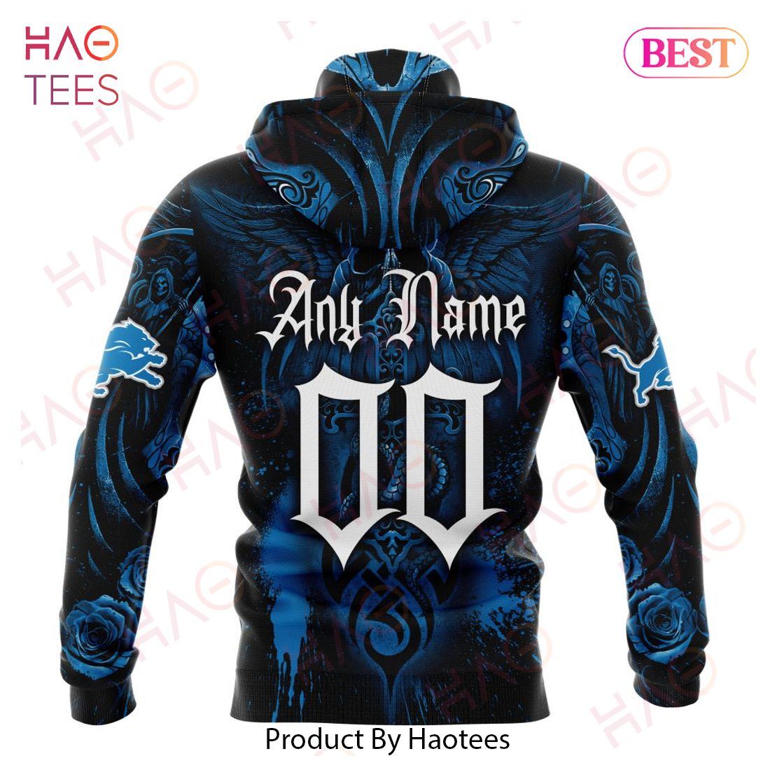 NFL Detroit Lions Special Design With Skull Art 3D Hoodie NFL Detroit Lions Special Design With Skull Art 3D Hoodie