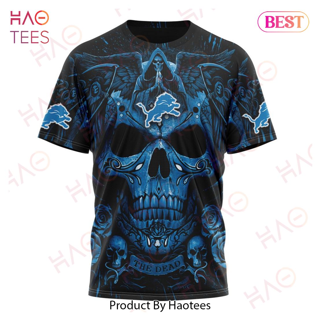 NFL Detroit Lions Special Design With Skull Art 3D Hoodie NFL Detroit Lions Special Design With Skull Art 3D Hoodie