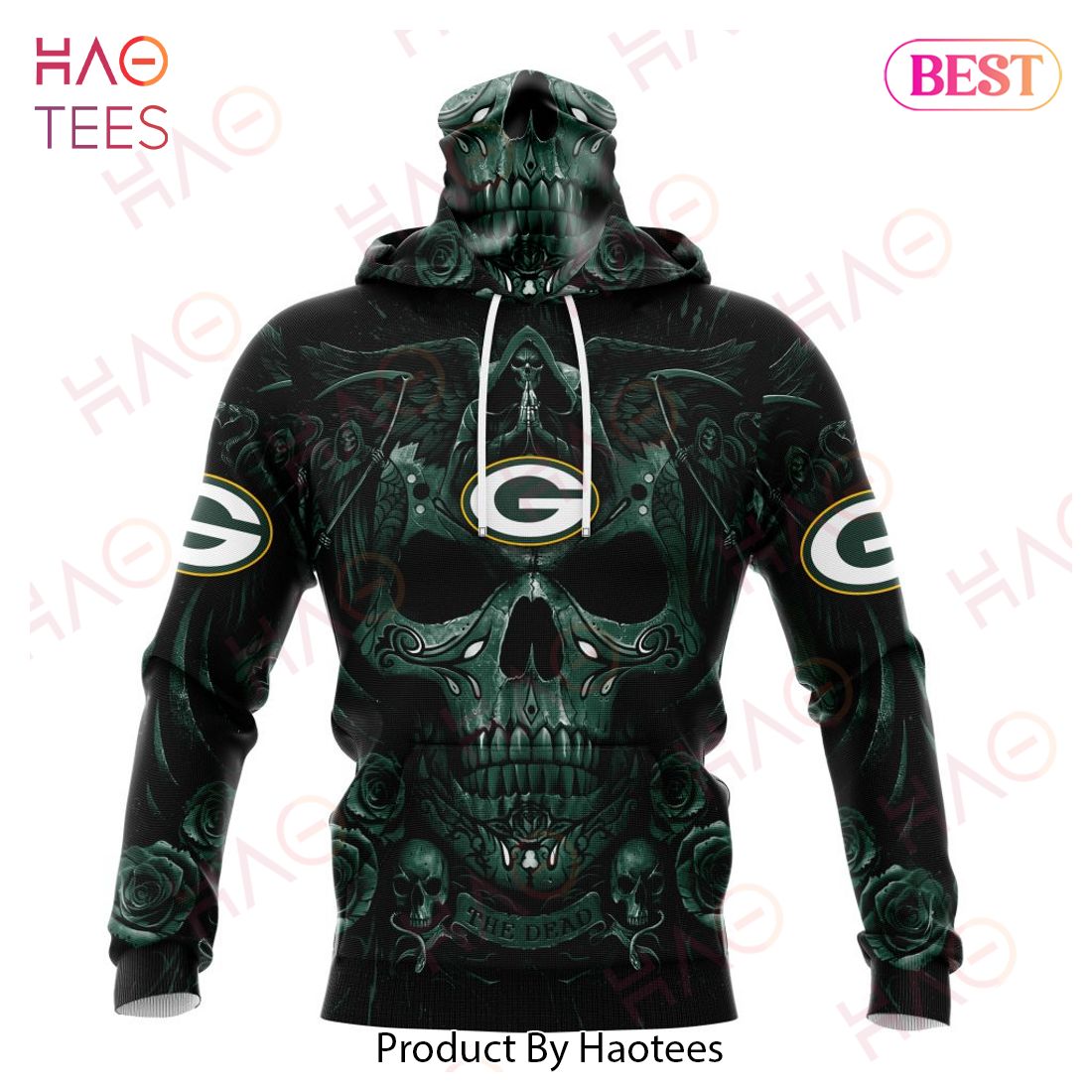 NFL Green Bay Packers Special Design With Skull Art 3D Hoodie NFL Green Bay Packers Special Design With Skull Art 3D Hoodie