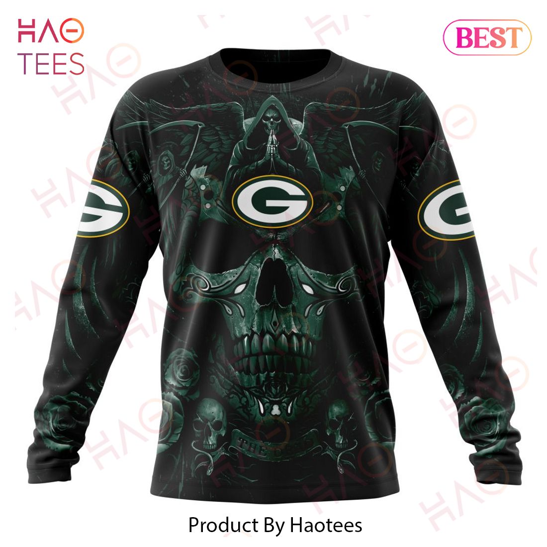 NFL Green Bay Packers Special Design With Skull Art 3D Hoodie NFL Green Bay Packers Special Design With Skull Art 3D Hoodie