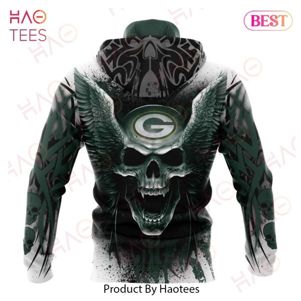 NFL Green Bay Packers Special Kits With Skull Art 3D Hoodie