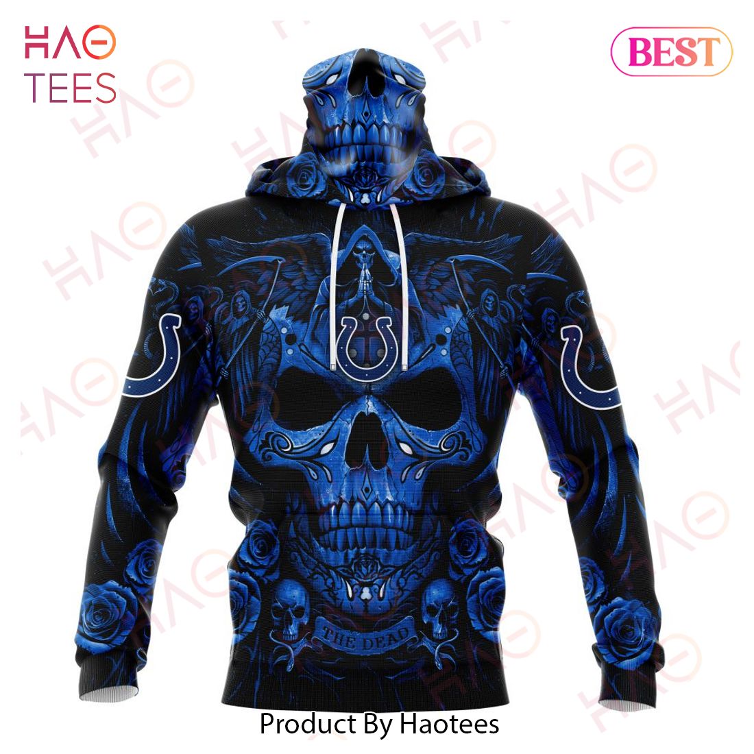 NFL Indianapolis Colts Special Design With Skull Art 3D Hoodie NFL Indianapolis Colts Special Design With Skull Art 3D Hoodie