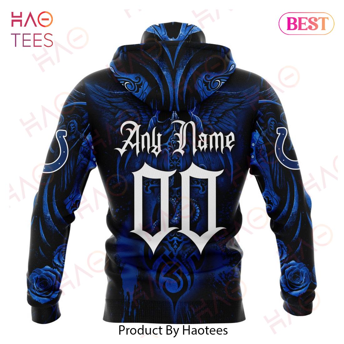 NFL Indianapolis Colts Special Design With Skull Art 3D Hoodie NFL Indianapolis Colts Special Design With Skull Art 3D Hoodie