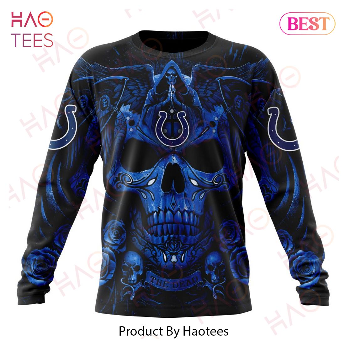 NFL Indianapolis Colts Special Design With Skull Art 3D Hoodie NFL Indianapolis Colts Special Design With Skull Art 3D Hoodie