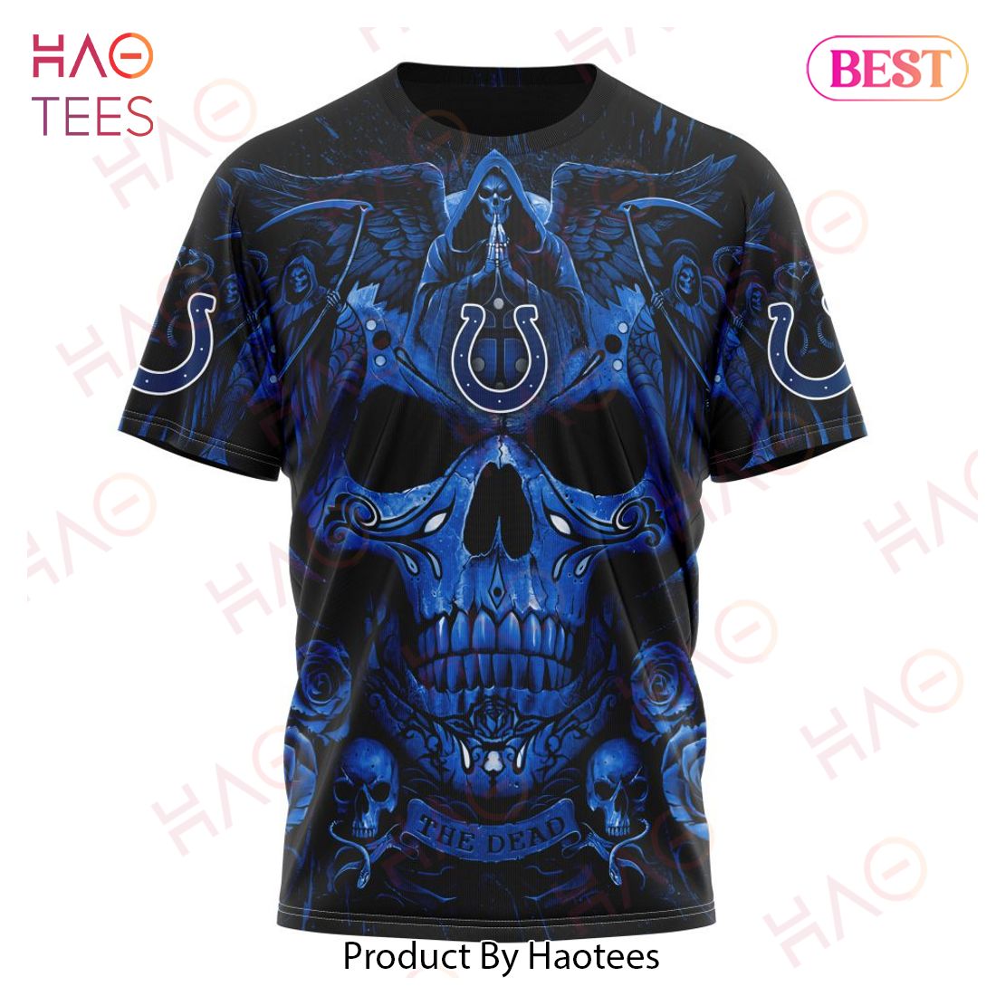 NFL Indianapolis Colts Special Design With Skull Art 3D Hoodie NFL Indianapolis Colts Special Design With Skull Art 3D Hoodie